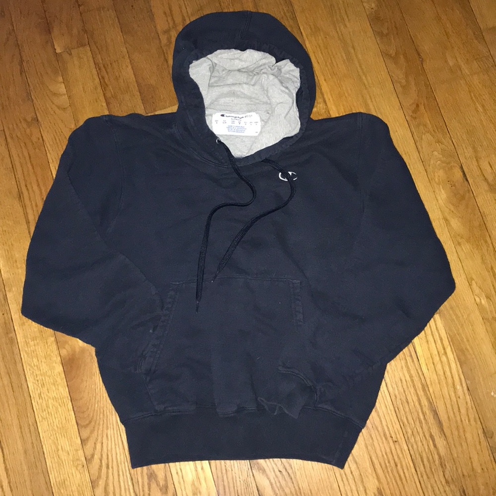 Vintage Boys Champion Sweatshirt Navy Blue S